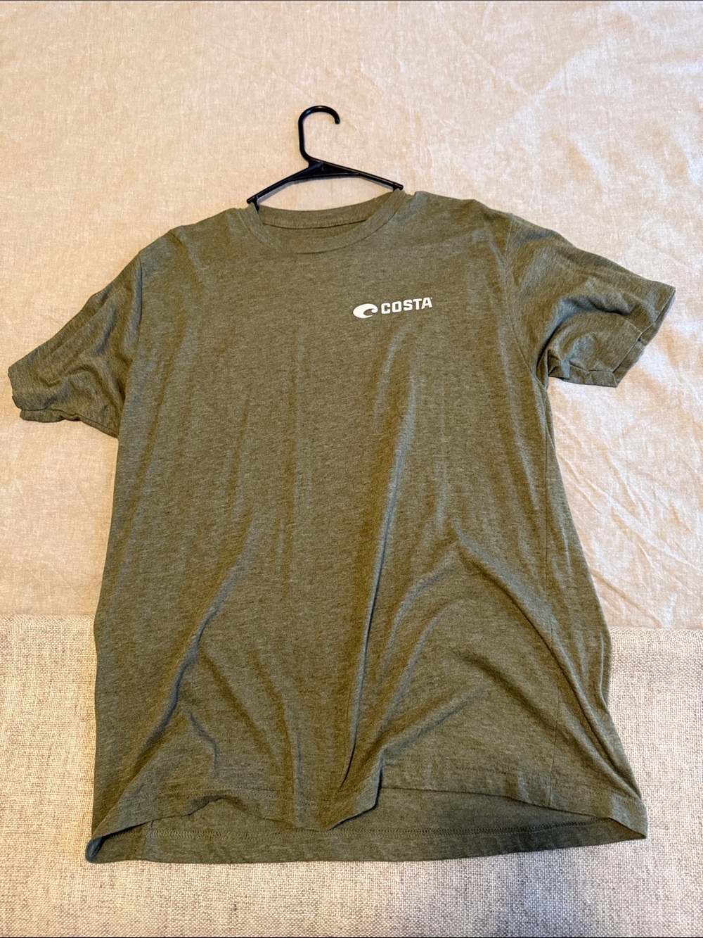Costa Olive Green Short-Sleeve Logo Tee